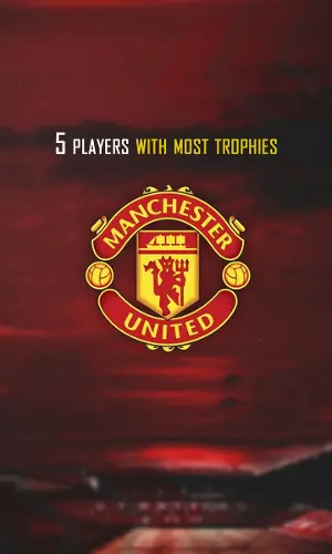 List of 5 players with most trophies for Manchester United