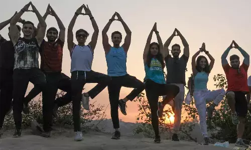 Creating awareness about education, yoga among students