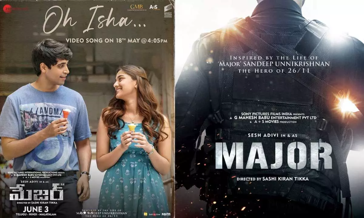 The poster of “Oh Isha…” song from Sesh’s Major movie is lovely!