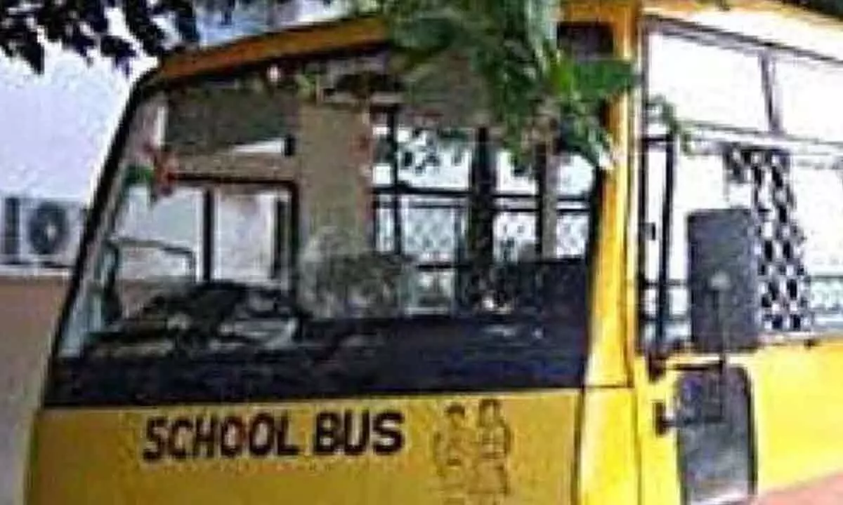 Hyderabad: School bus mows security guard
