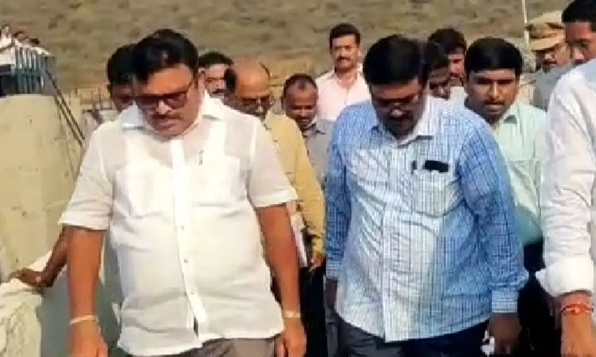 Minister Ambati visits Pulichintala Project
