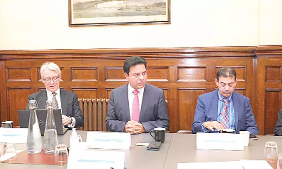 KTR interacts with reps of top firms in 2 sessions in London