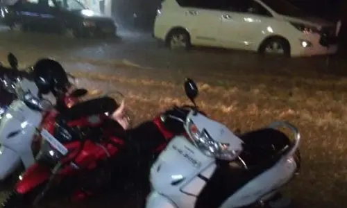 Water enters homes after heavy downpour