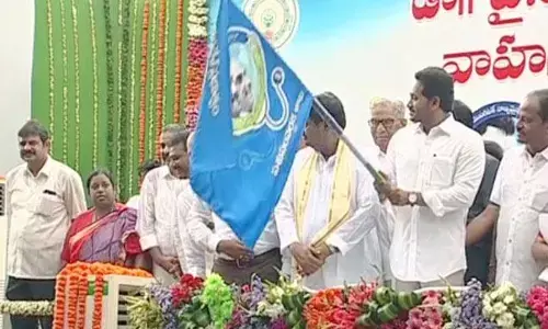 YS Jagan flags off 340 Mobile Veterinary clinics for livestock health care