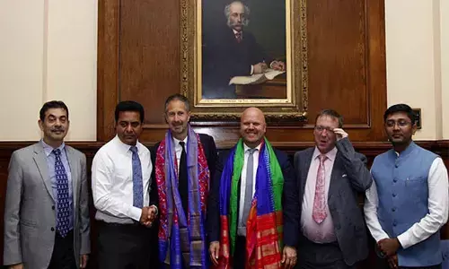 Minister for IT and Industries KT Rama Rao met with Franck Riot, Global R&D Head, GSK Consumer Health in UK