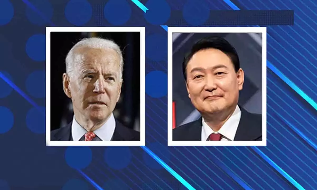 US President Joe Biden; South Korea President Yoon Suk-yeol