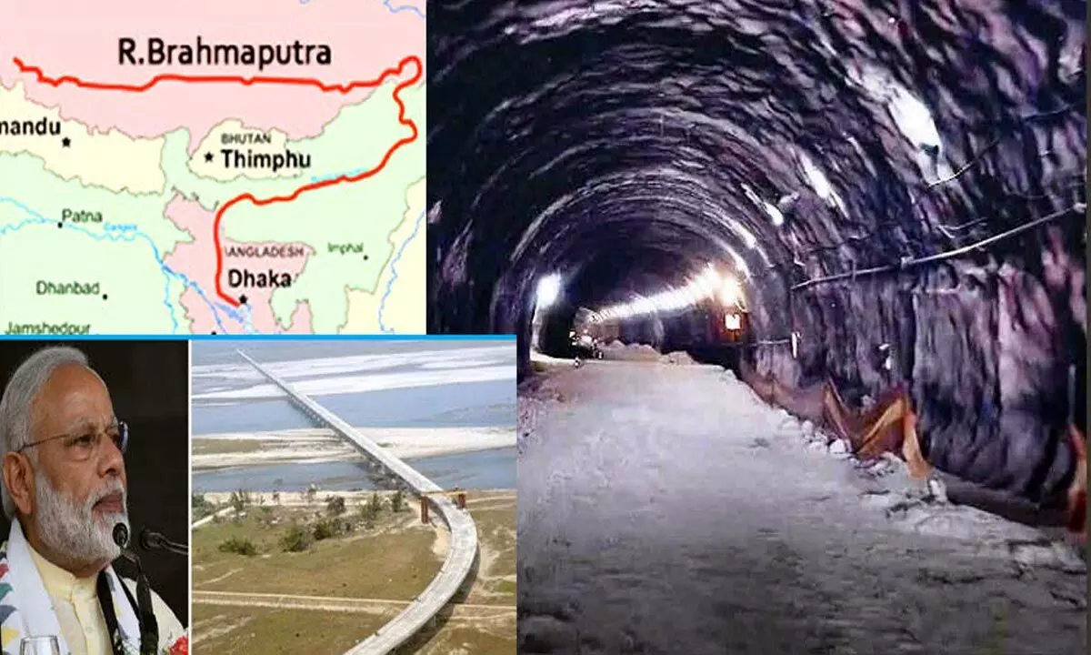 The tunnel would take off from about 9 km upstream of the existing Kaliabhomora (Tezpur) road bridge and it would connect Jakhiabandha railway station on the south bank and Dhaliabil Railway station on the northern bank of Brahmaputra.
