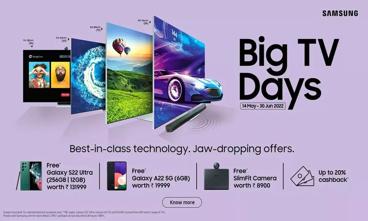 Samsung TV Sale is Live: Exciting Deals & Guaranteed Gifts on Big Screen TVs