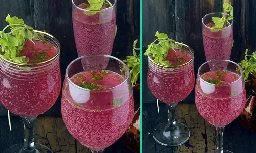 . The muddling of mint leaves not only offers the true flavor of mint but the crushed mint leaves offers a pleasant mouthfeel too.