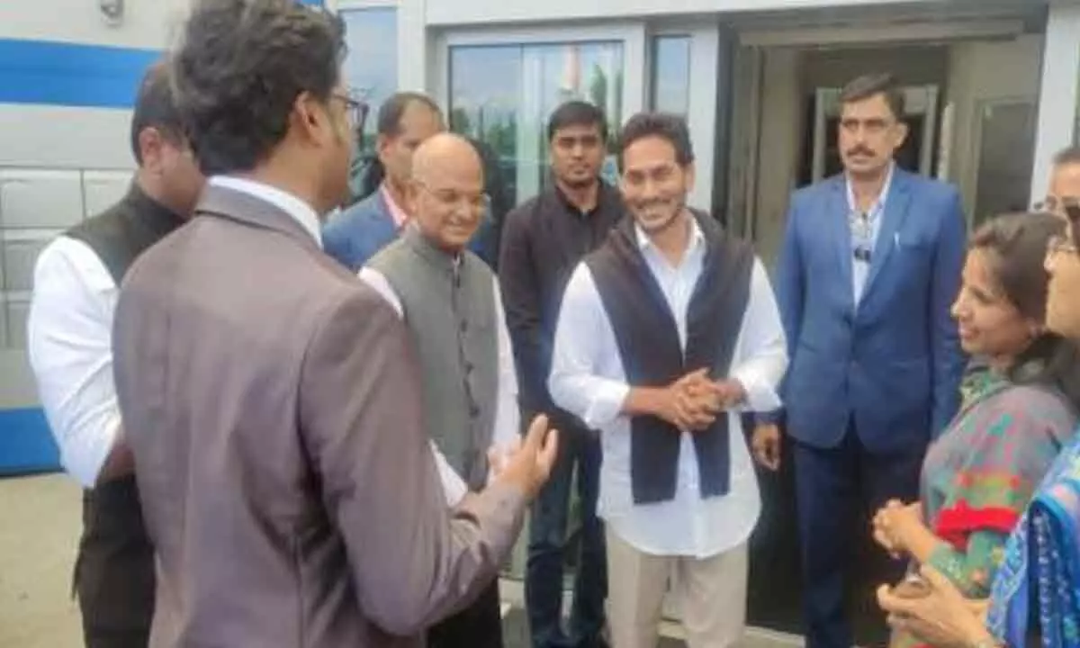 YS Jagan arrives in Davos, to participate in World Economic Forum today