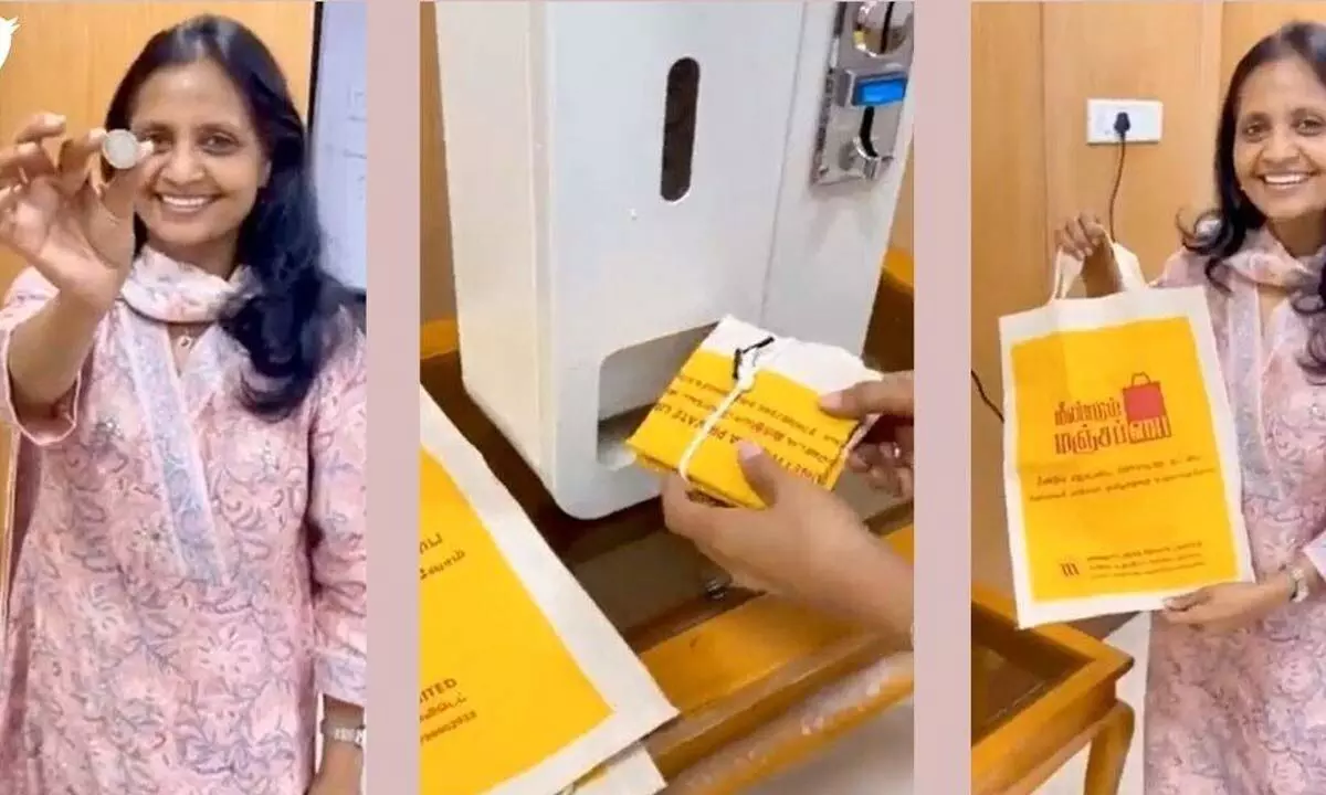 An IAS Officer From Tamil Nadu Introduces Manjapai Vending Machine