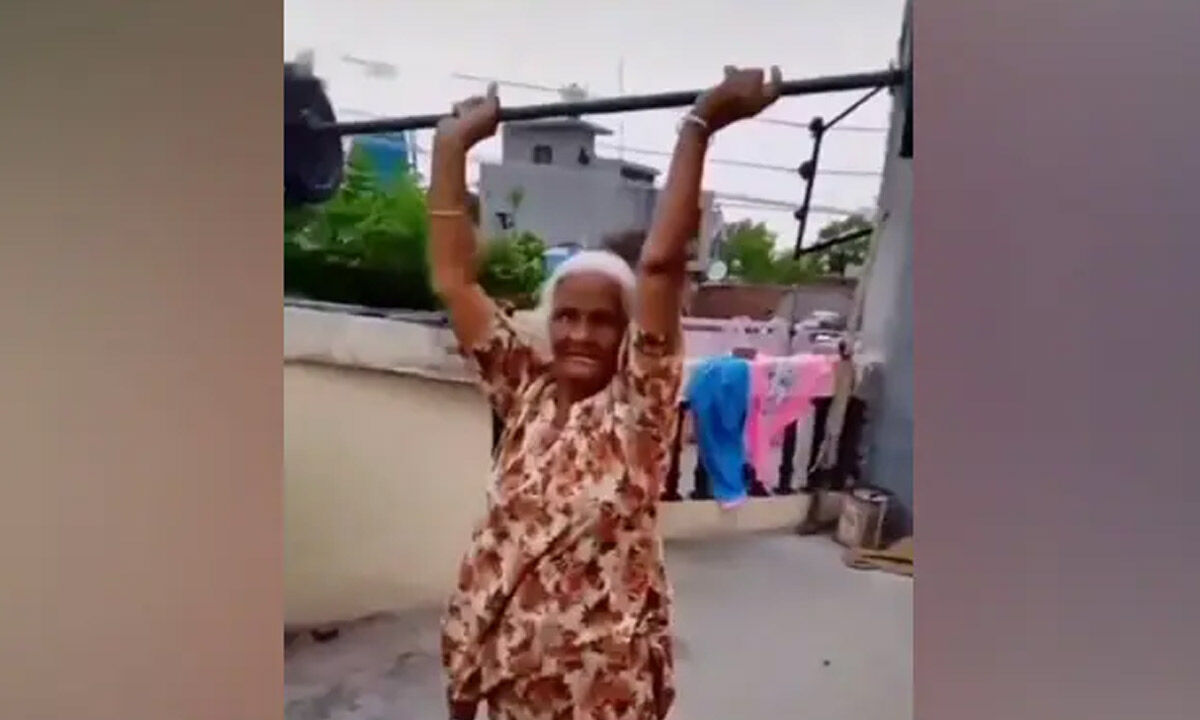 Watch The Trending Video Of 80YearOld Woman Completing Fitness Challenge