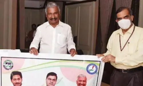 Energy Minister Peddireddy Ramachandra Reddy with the Director General of Bureau of Energy Efficiency, Government of India, Abhay Bhakre