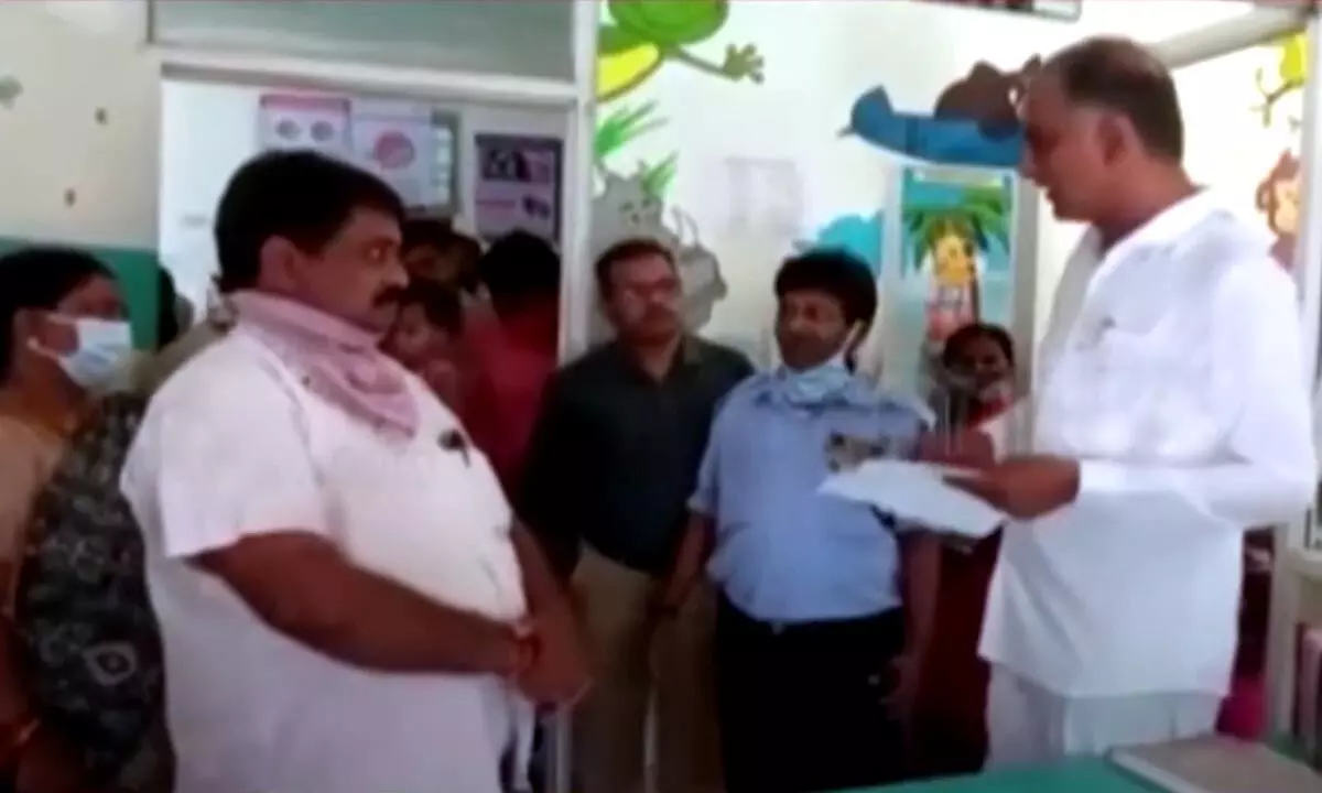 Minister Harish suspends doctor for demanding money over issuing health certificate