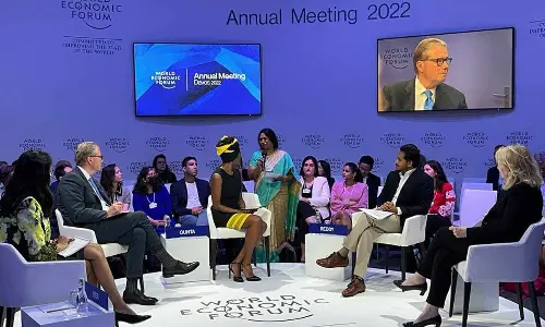 YS Jagan addresses at World Economic Forum in Davos, briefs on the strengthening of health sector