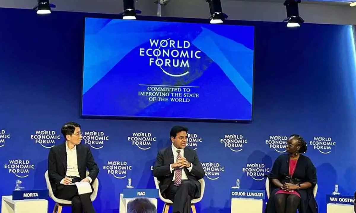 Davos: KTR takes part in Telangana Lifesciences Industrys Vision For 2030 discussion