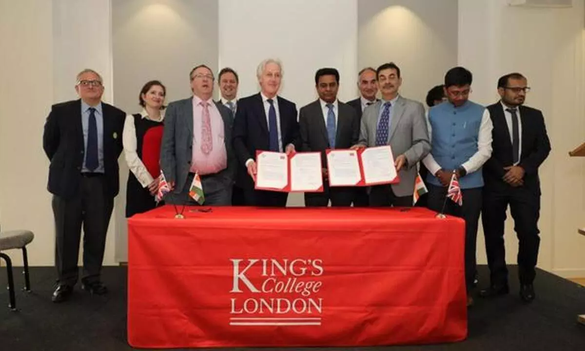 TS govt inks MoU with Kings College London