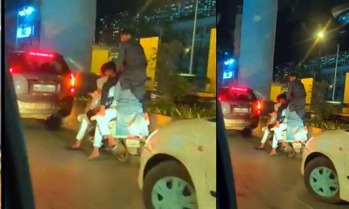 Watch The Trending Video Of Six People Riding One Scooter