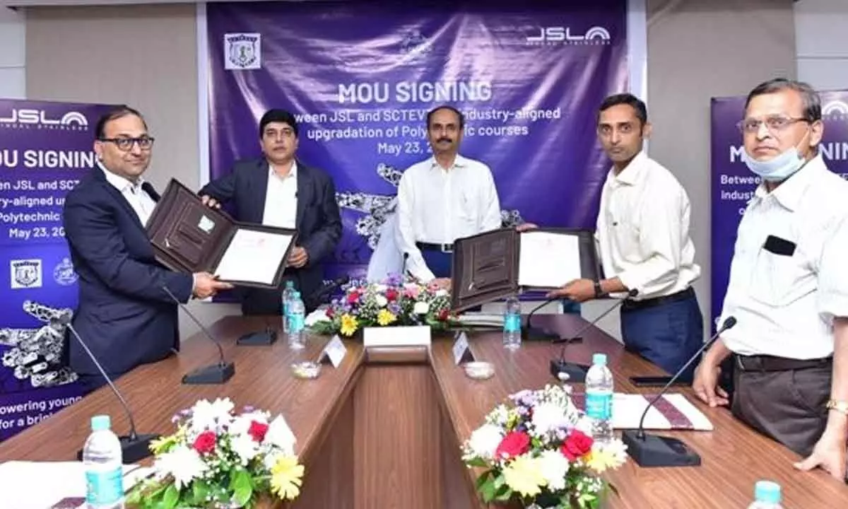 Jindal Stainless signs MoU with SCTEVT to train stainless steel professionals