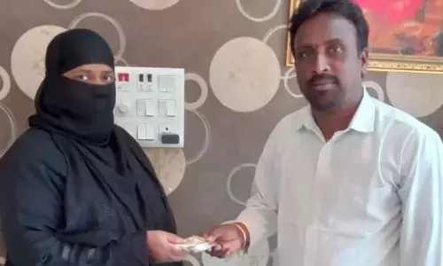 Palakonda councillor M Narender comes to aid of kidney patient from Old Palamuru region on Tuesday