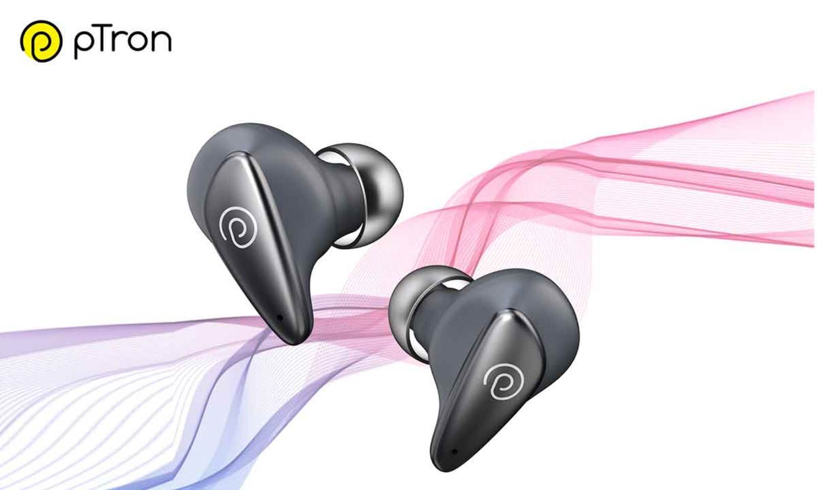 pTron s Newest Bassbuds Wave earbuds with ENC and 40Hrs playtime