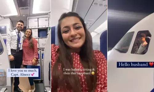 Watch The Trending Video Of An Indigo Pilot Giving Surprise To His Wife