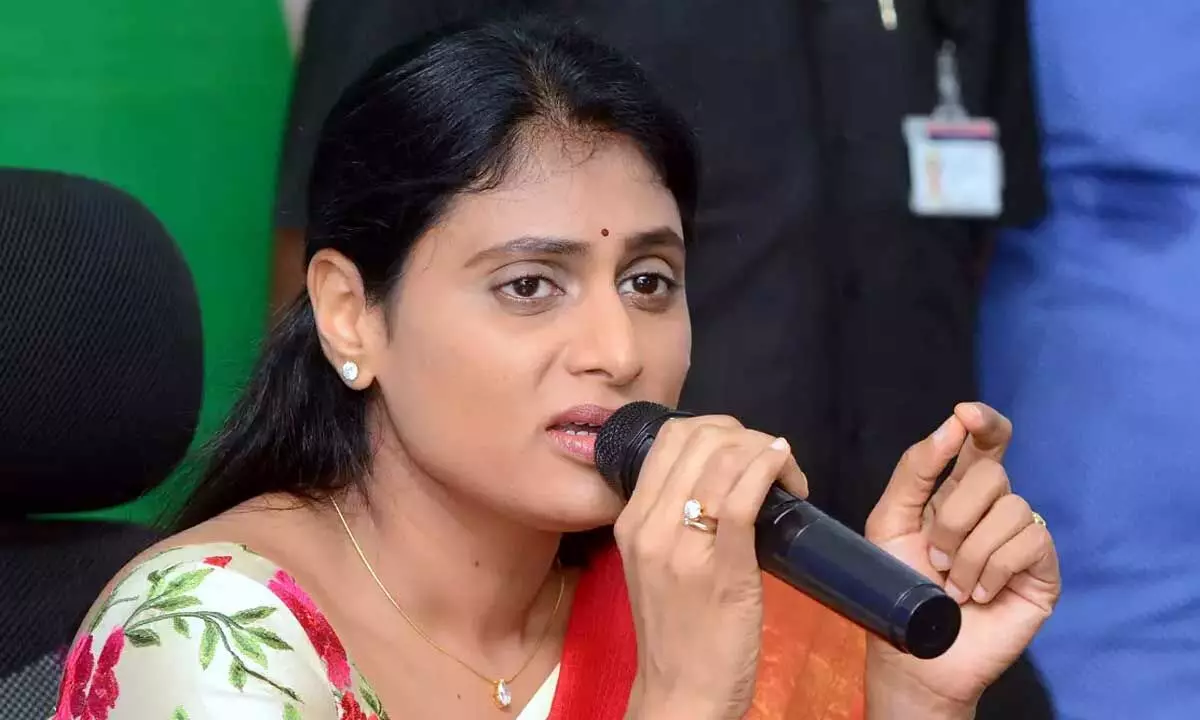 Telangana YSRC party president YS Sharmila