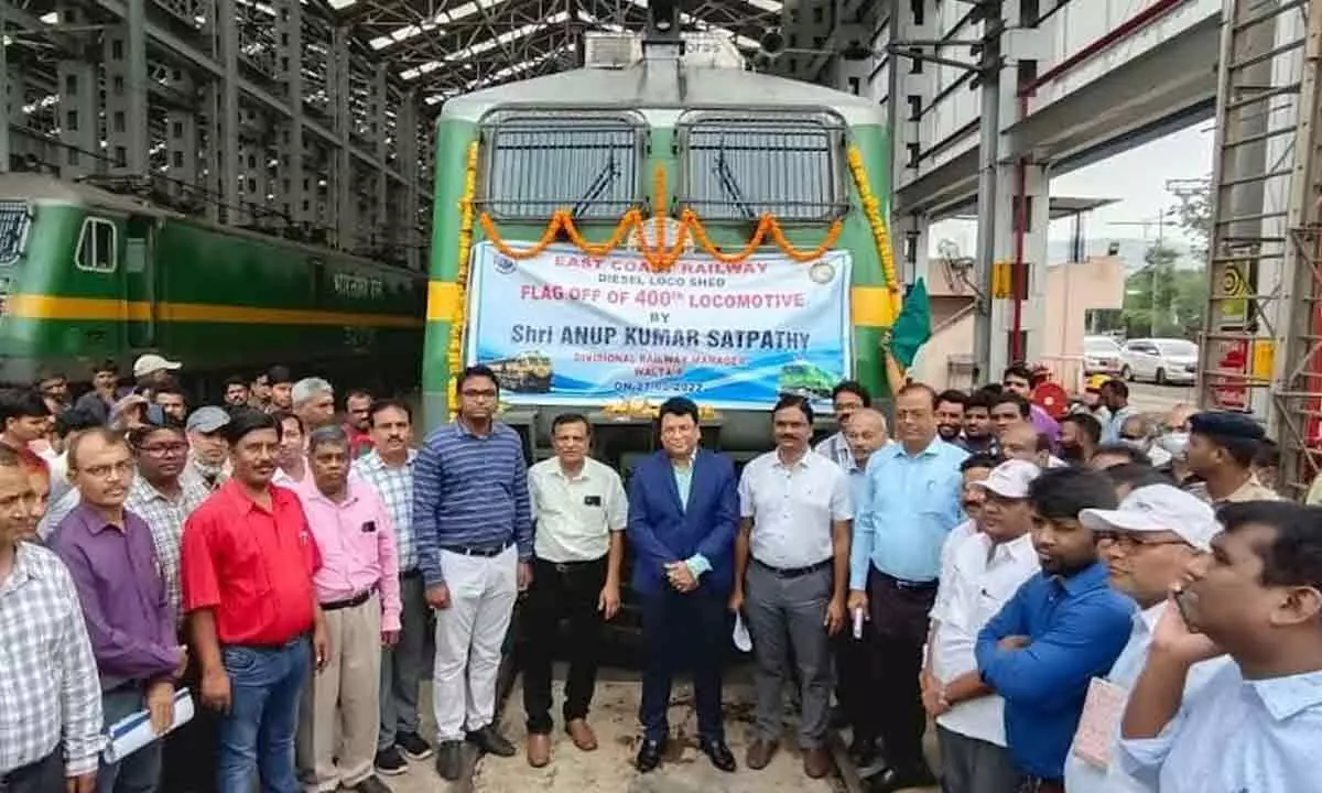 Visakhapatnam: Diesel loco shed achieves another milestone