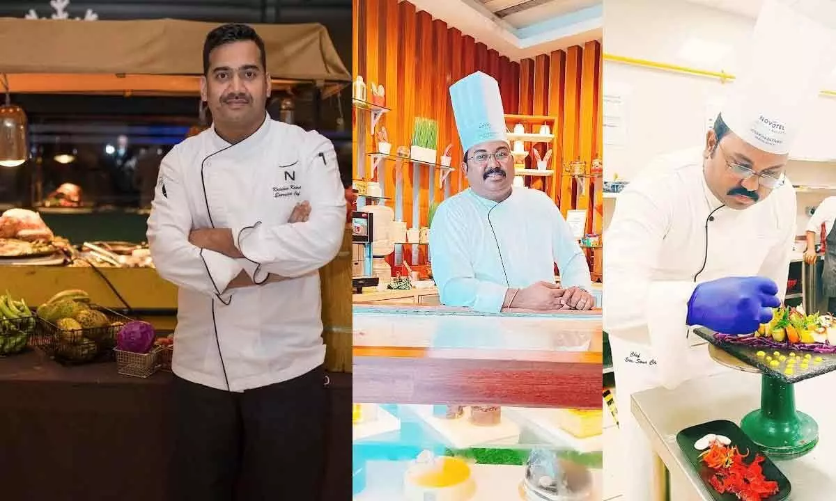 Krishna Kishore, Executive Chef, Culinary, Novotel Visakhapatnam Varun Beach; Puthi Srikanth Reddy, Executive Sous Chef,  Novotel Visakhapatnam Varun Beach