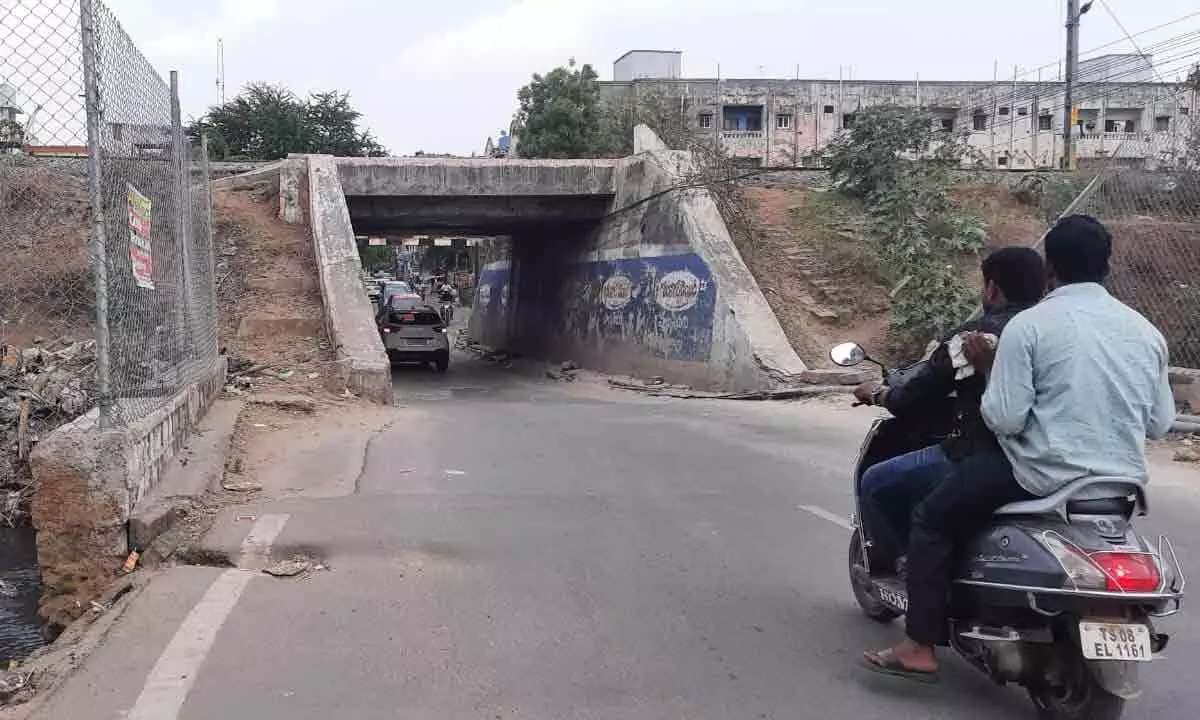 Bolarum underpass lying in utter neglect for many years