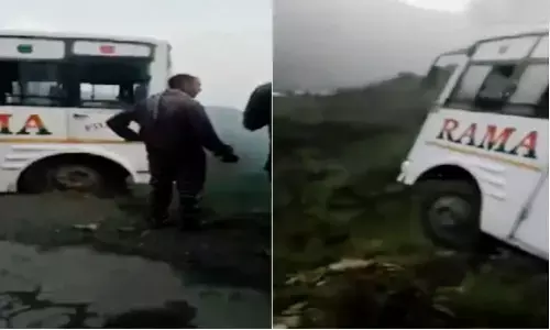 Two dead as minibus falls into river Jammu