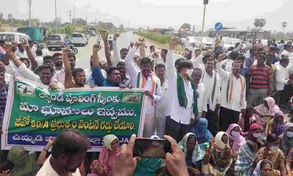 Hyderabad: Farmers protest bends govt to scrap land pooling GO