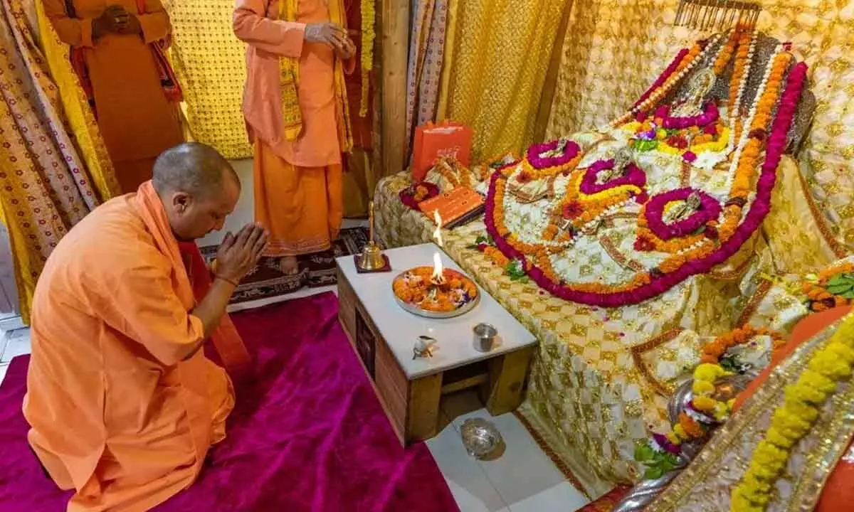Yogi to lay foundation stone of Ram temples Garbh Griha in Ayodhya
