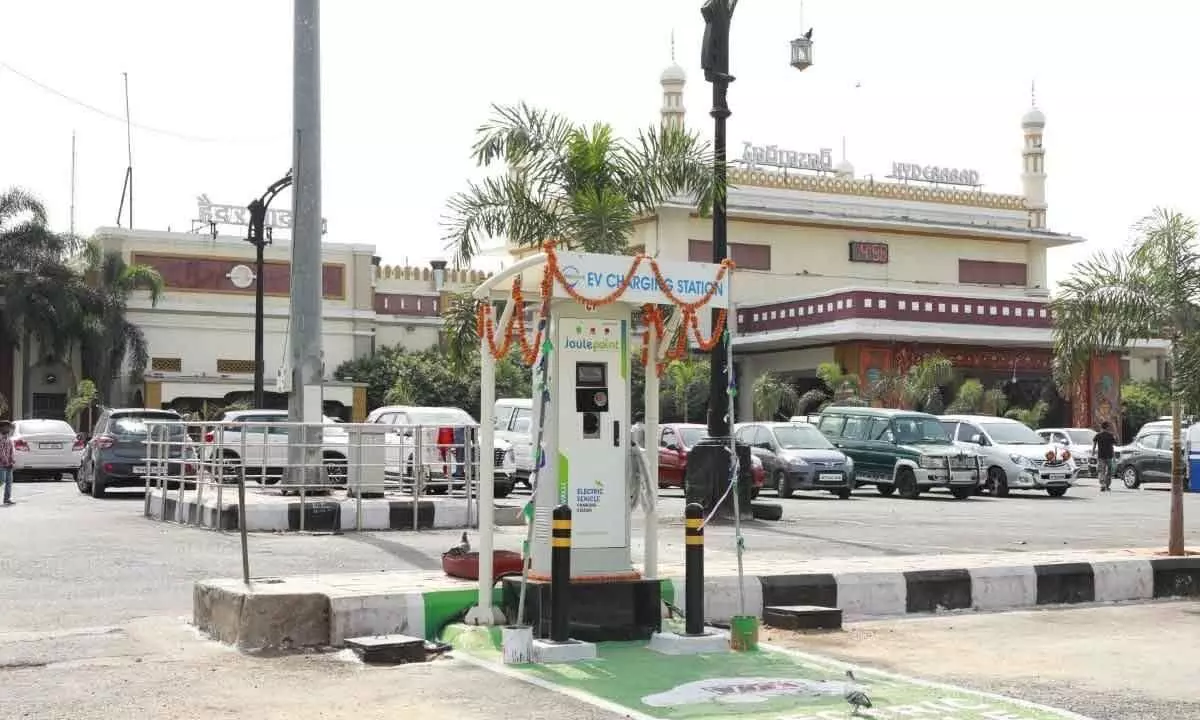 Nampally gets an E-Vehicle Charging Facility