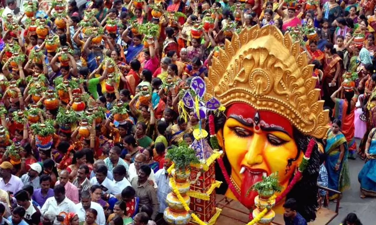 Bonalu celebrations in Hyderabad (File Pic)