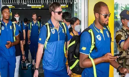SA T20I team arrives in Delhi ahead of 5-match series vs India
