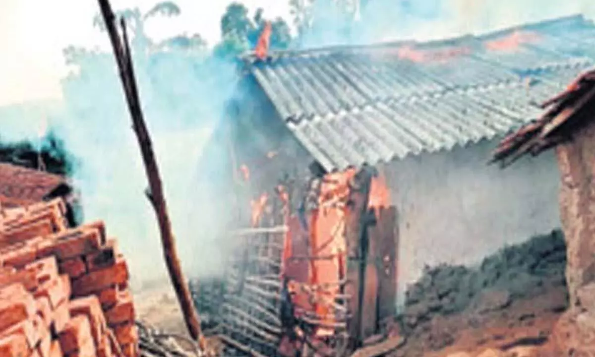 LPG cylinder explosion destroys a house in Visakhapatnam, incurs loss of Rs. 2 lakh