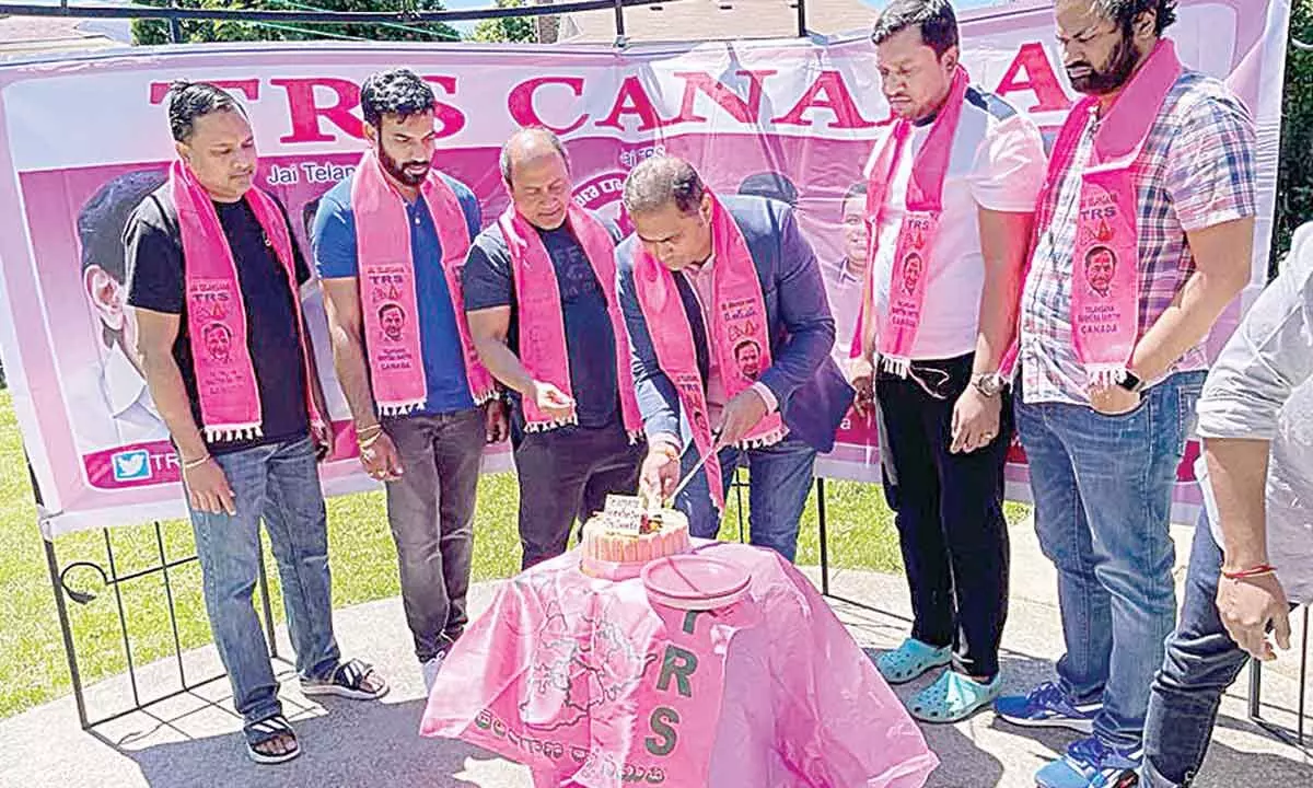 Canada TRS NRI wing holds TS Formation Day celebrations