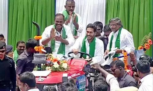 YS Jagan launches YSR Yantra Seva scheme in Guntur, disburses subsidy amount
