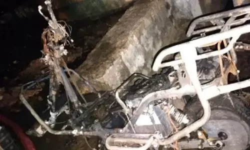 EV battery explodes, house gutted in fire