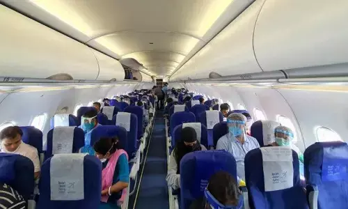 Flyers without masks to be shown exit door