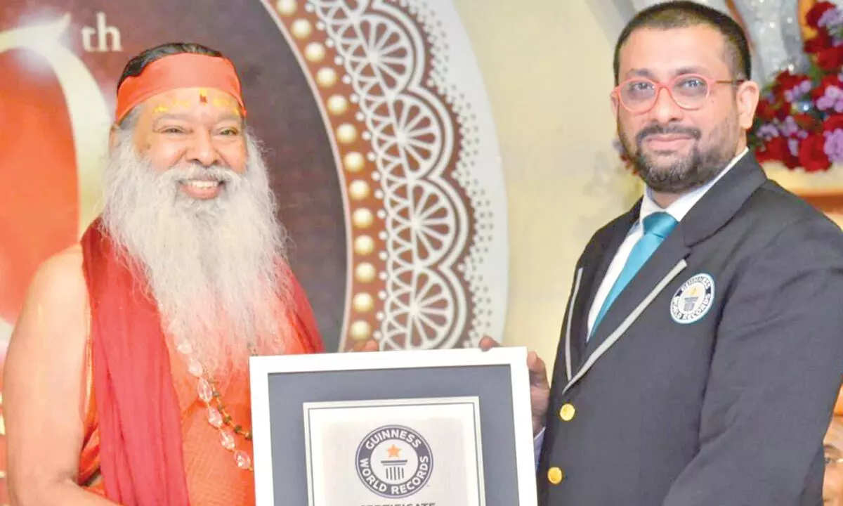 Ganapathy Sachchidananda Swamiji achieves Guinness World Records