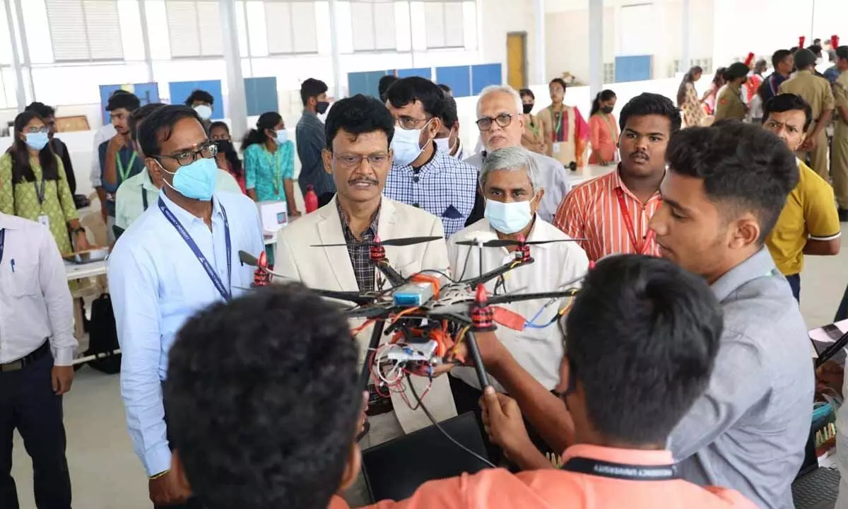 Students present innovative projects using drone tech