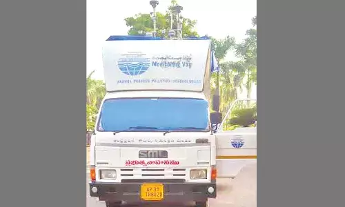 A mobile continuous ambient air quality station was set up at Brandix in Atchutapuram, Anakapalli district on Saturday