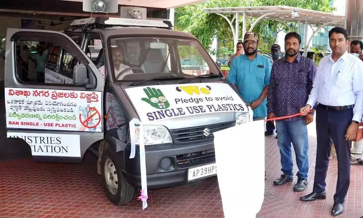 Vehicle to campaign against plastic use