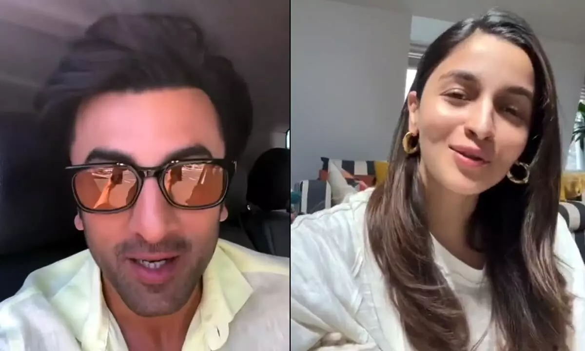 Alia and Ranbir shared their excitement by sharing small videos on social media!