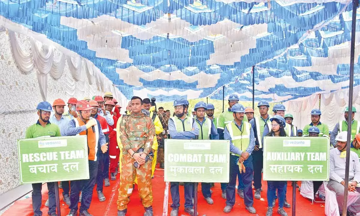 Vedanta conducts safety mock drill with NDRF