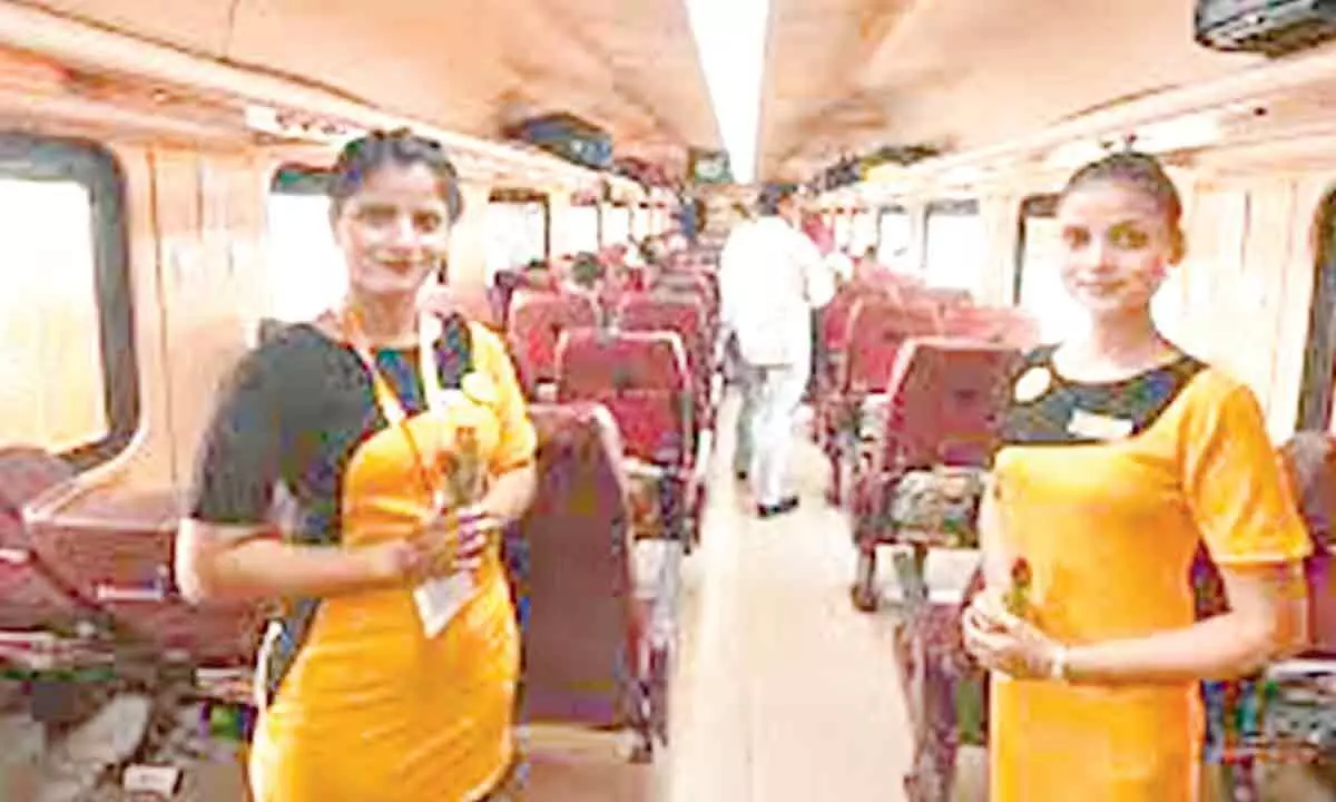 Indias first private train on tracks