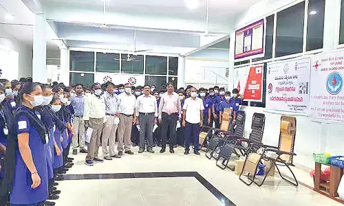 SDI organises a blood donation camp in Visakhapatnam