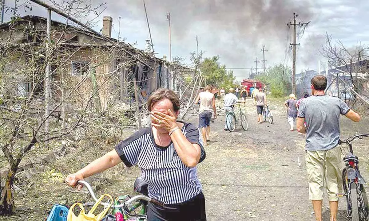 A war-weary Ukrainians for peace parleys